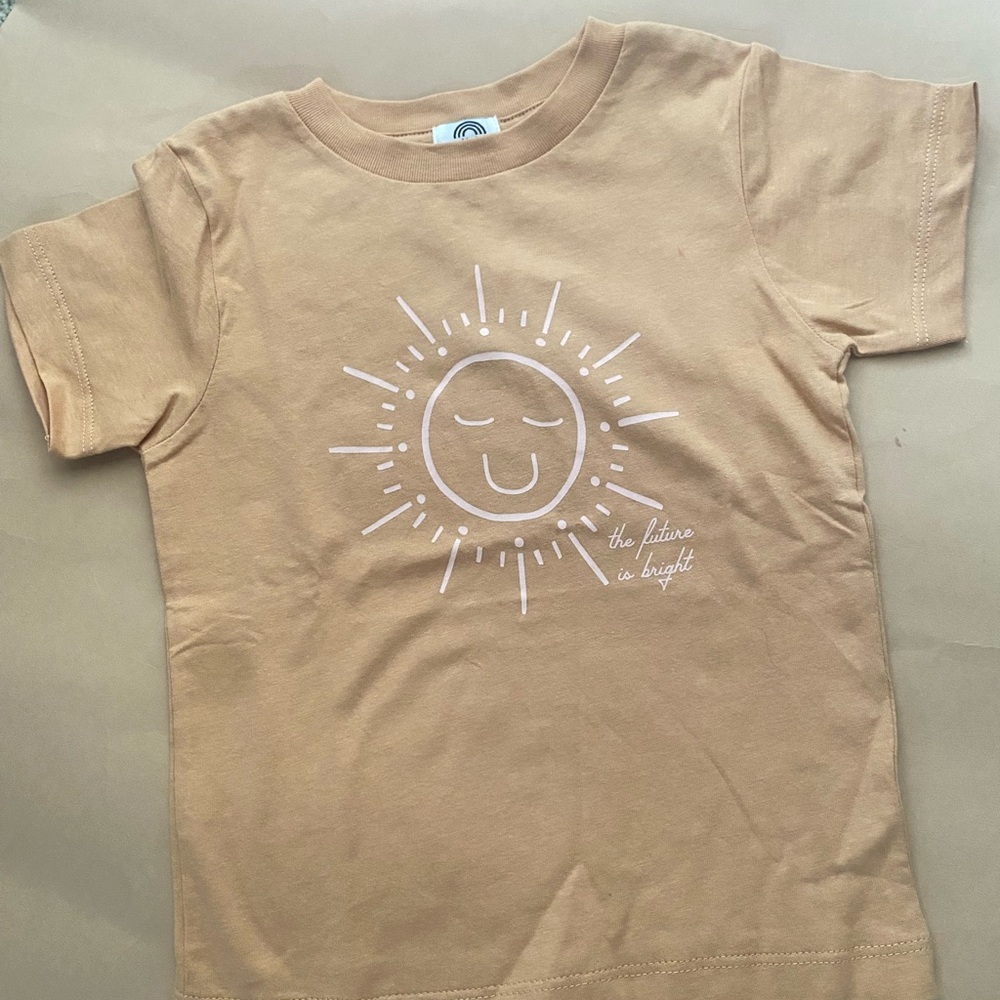 Kids Tan Sun Graphic T-Shirt